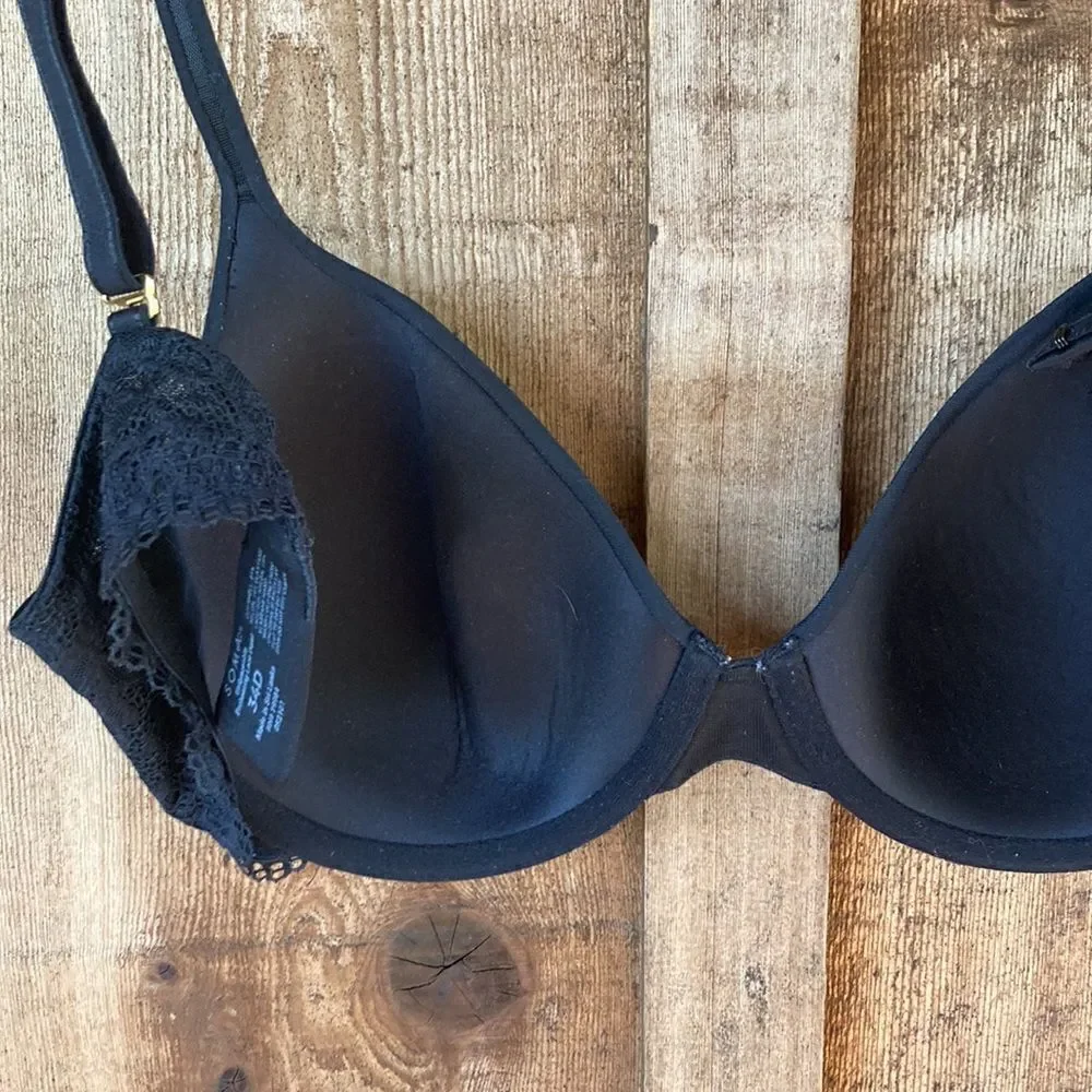 Soma Embraceable Enchanting Lace Demi Bra- black